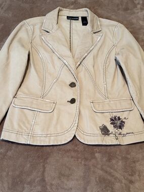 DKNY Jeans distressed corduroy blazer